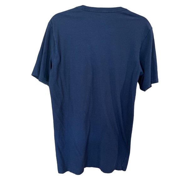 Oakley graphic T-shirt, blue, logo with white lettering, SZ M - Picture 2 of 4